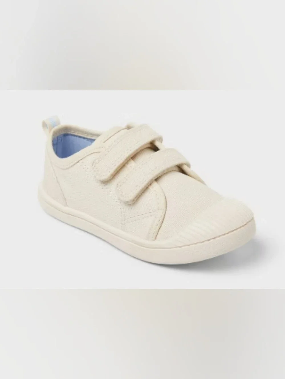 Girls Parker Machine Washable Sneakers - Cat & Jack Beige Size 12